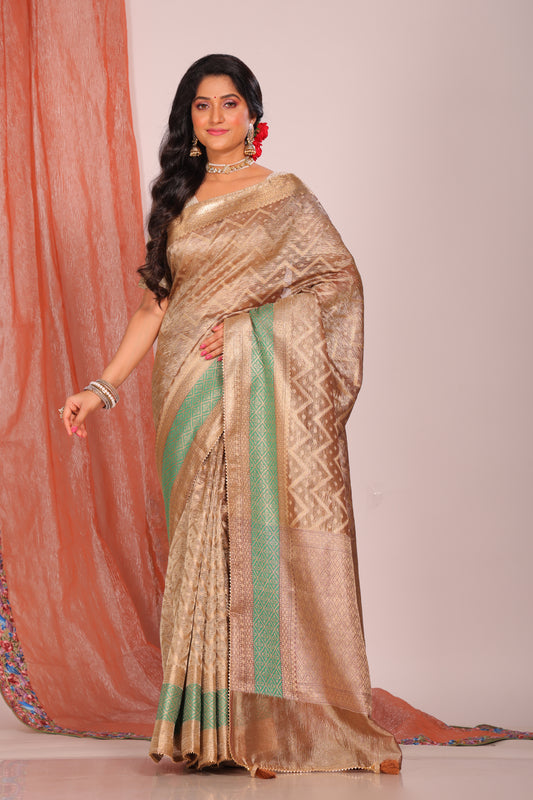 Crush Tissue Silk Saree