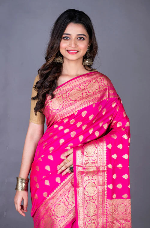 Banarasi Zari Woven Work Saree