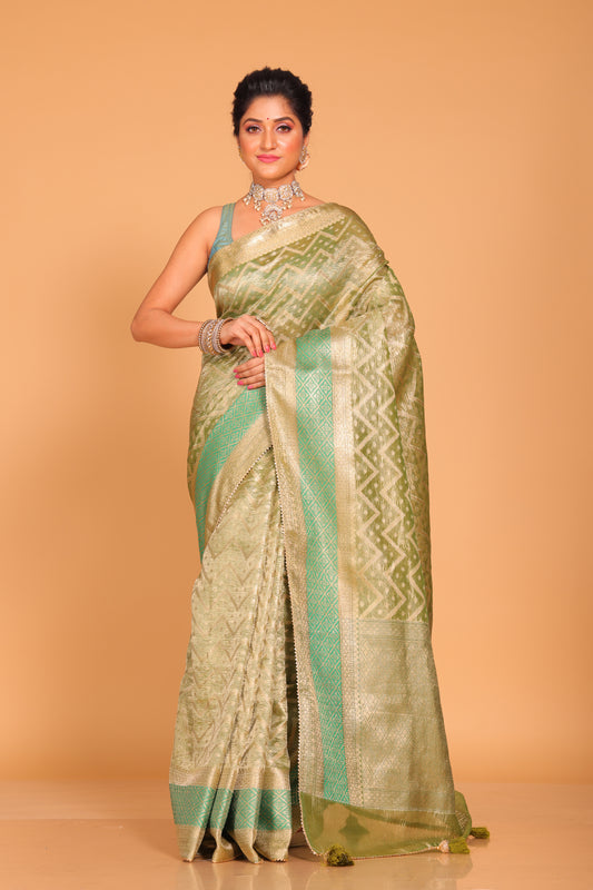 Crush Tissue Silk Saree