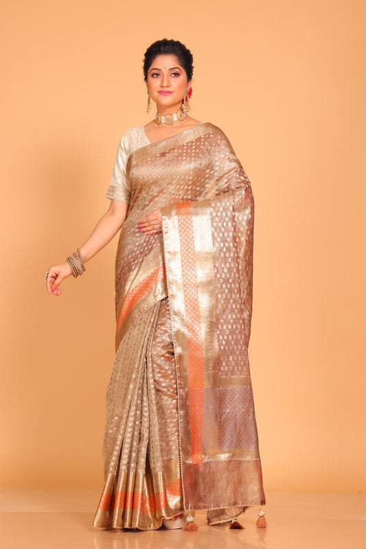 Crush Tissue Silk Saree