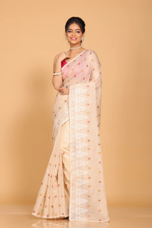 Kota Embroidery Saree