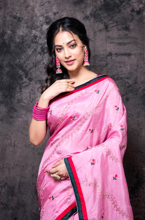 Fancy Embroidery Saree