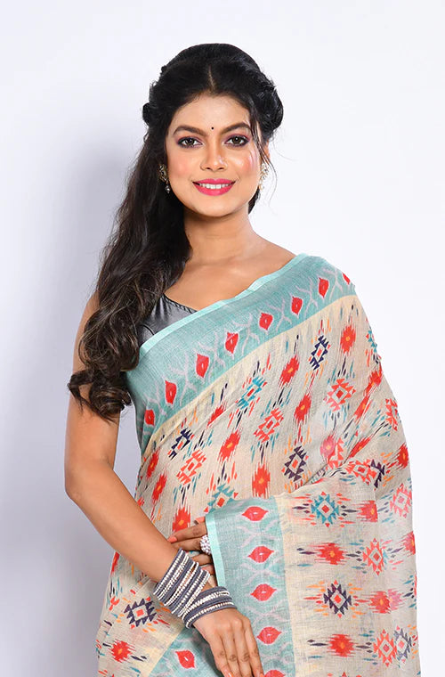 Semi Linen Saree