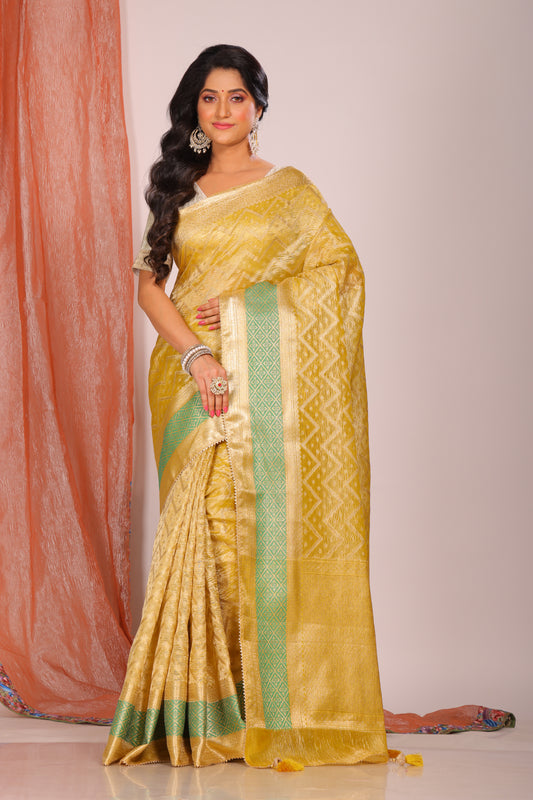 Crush Tissue Silk Saree