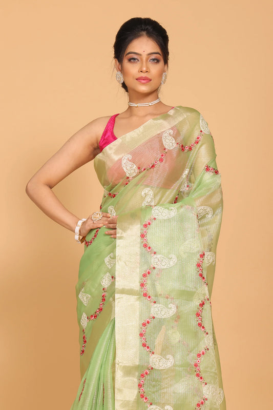 Kota Zari Embroidery Saree