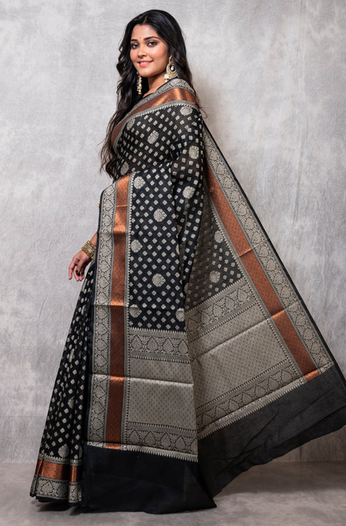 Chanderi Resham Alfie Saree