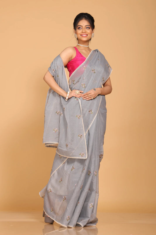 Kota Embroidery Saree