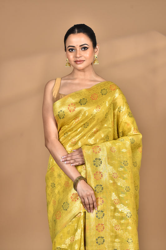 BANARASI SILK CHANDERI SAREE