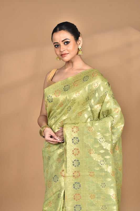 BANARASI SILK CHANDERI SAREE