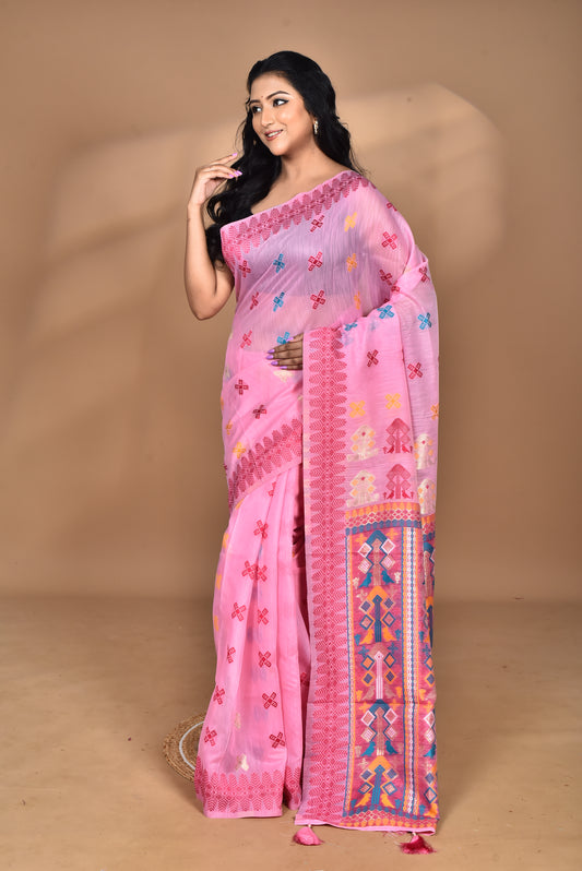 WOMEN DESIGN CHANDERI SILK SAREE