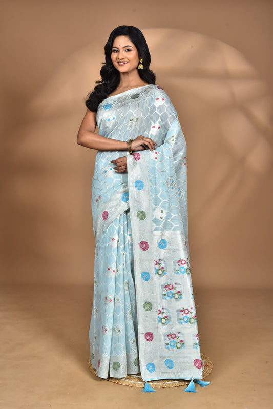 WOMEN DESIGN CHANDERI SILK SAREE