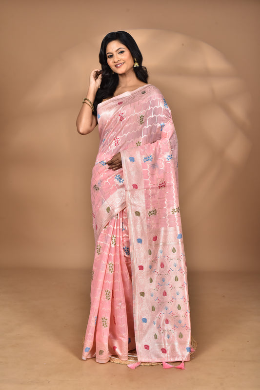 WOMEN DESIGN CHANDERI SILK SAREE