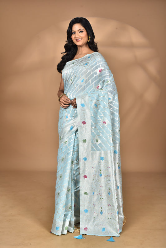 WOMEN DESIGN CHANDERI SILK SAREE