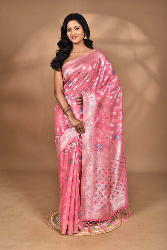 WOMEN DESIGN CHANDERI SILK SAREE